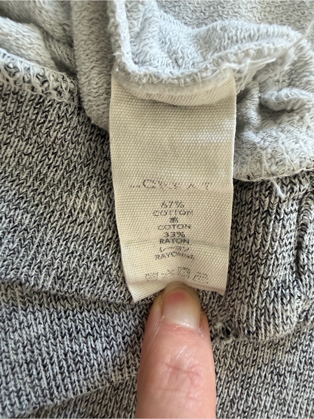 Shrunken Distressed Ruffle Bib Sweatshirt - Picture 6 of 8
